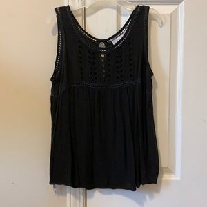 CUTE BLACK TANK TOP / BEACH TOP